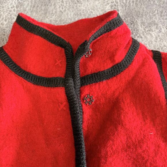 Vintage Wool Luii Red Long Coat - Picture 2 of 7